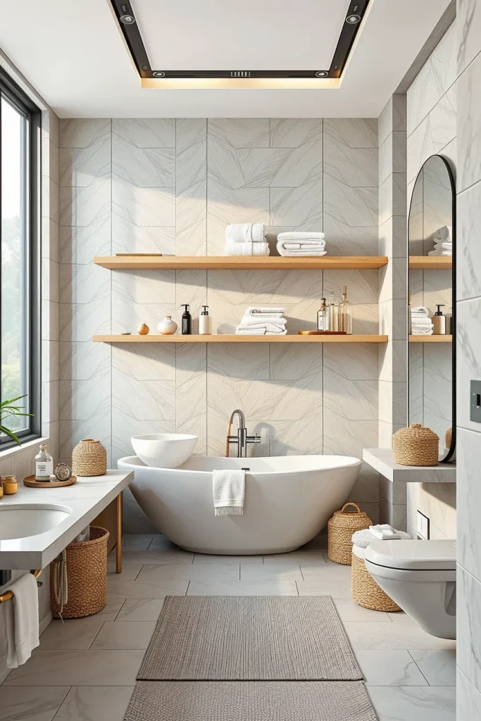56 Bathroom Shelf Organization And Styling Ideas For A Beautiful And Organized Space