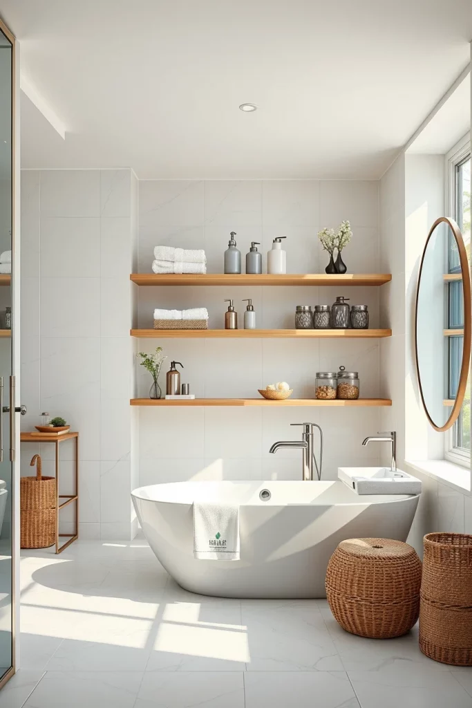 56 Bathroom Shelf Organization And Styling Ideas For A Beautiful And Organized Space