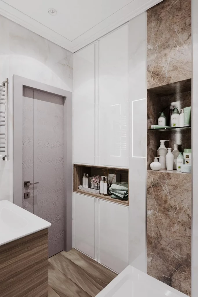 46 Small Bathroom Organization and Storage Solutions for Fall