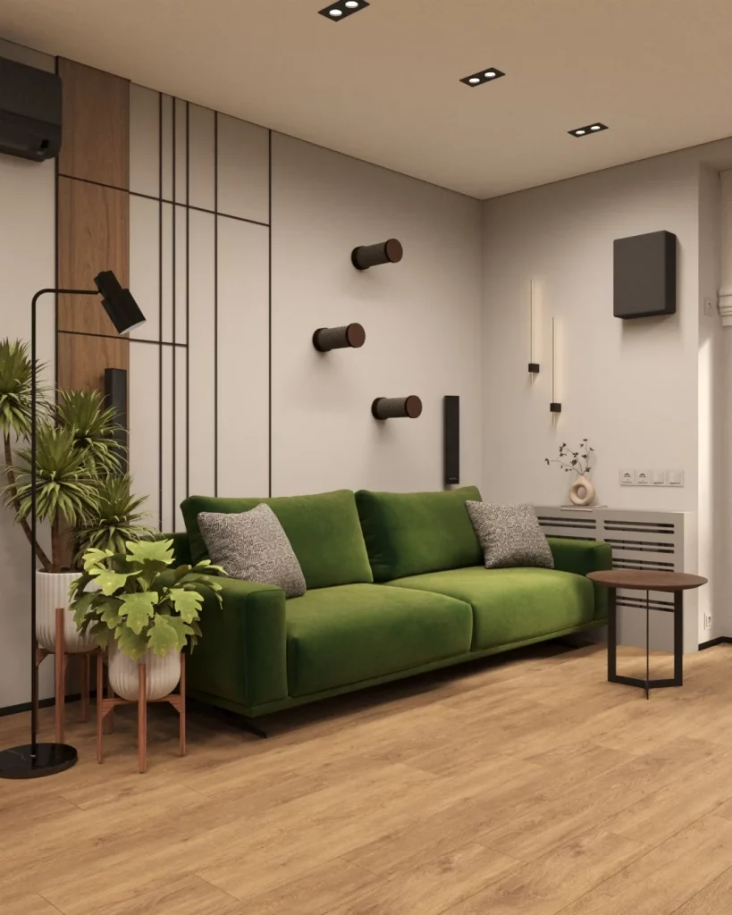 48 Jade Green Living Room for a Cozy Fall Interior