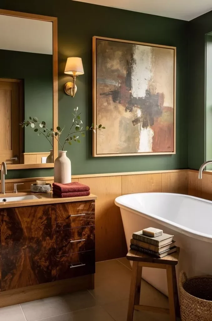 43 Olive Green Bathroom Ideas to Fall 2026 Season