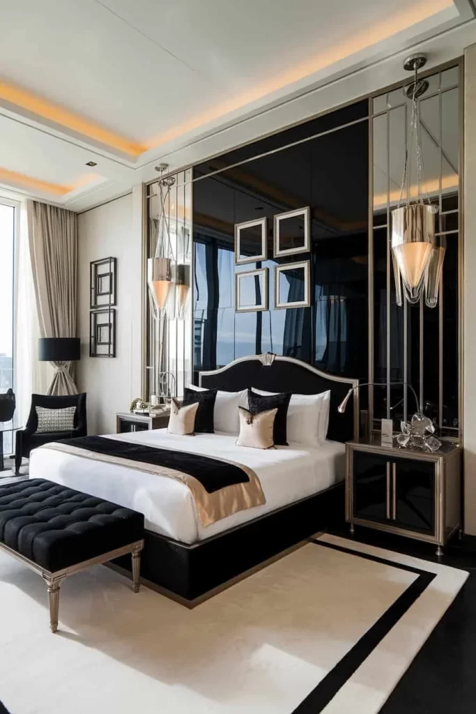 50 Modern Art Deco Bedroom Ideas For Fall