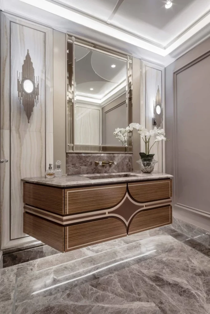 45 Art Deco Bathroom Ideas For A Moody Fall