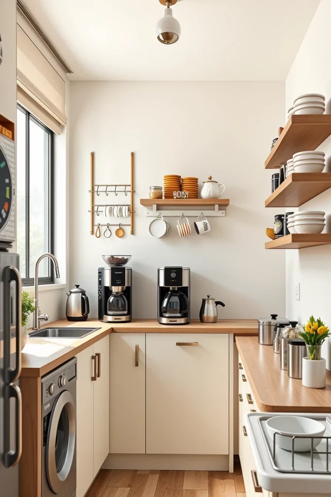 45 Kitchen Coffee Bar Styling Ideas To Create A Beautiful And Functional Coffee Station