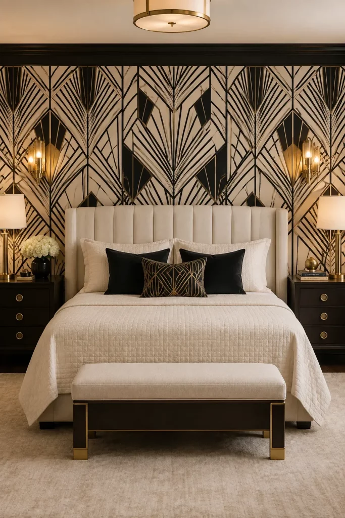 50 Modern Art Deco Bedroom Ideas For Fall