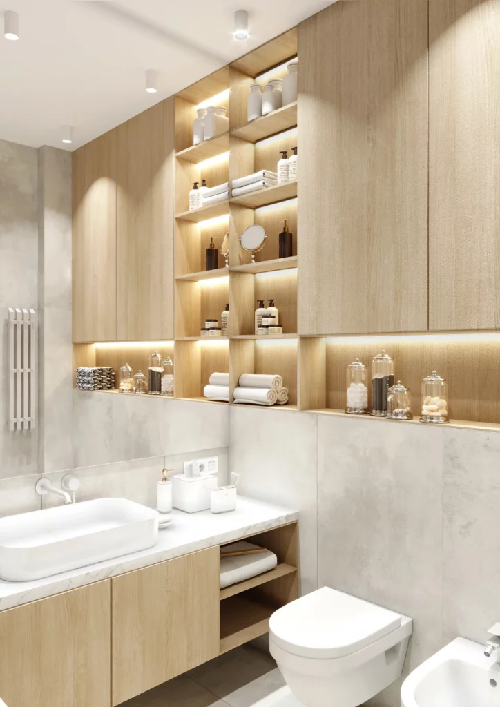 46 Small Bathroom Organization and Storage Solutions for Fall