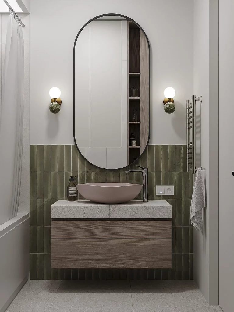 43 Olive Green Bathroom Ideas to Fall 2026 Season