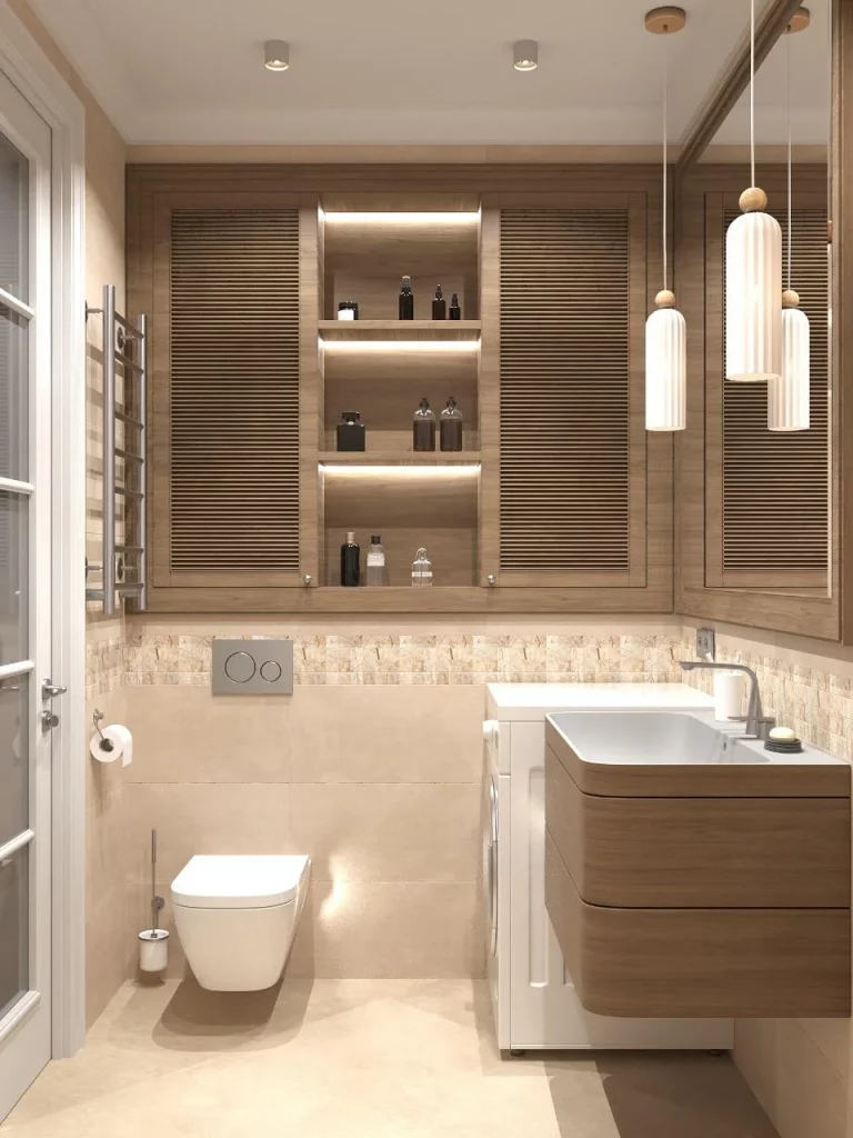 46 Small Bathroom Organization and Storage Solutions for Fall