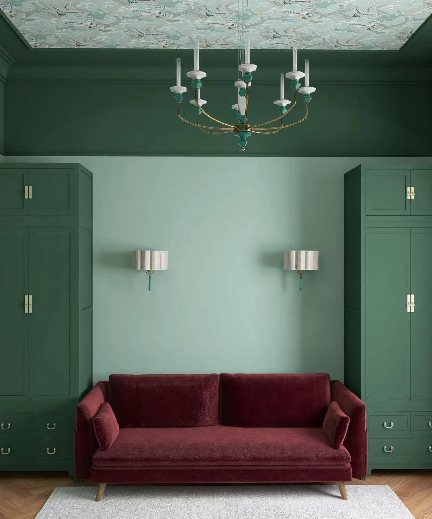 48 Jade Green Living Room for a Cozy Fall Interior