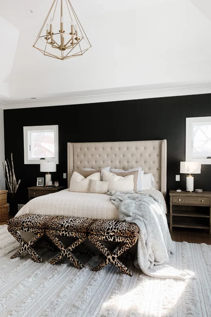 46 Black Accent Bedroom Ideas for a Stylish and Cozy Space