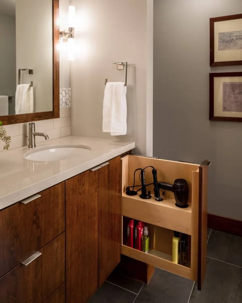 46 Small Bathroom Organization and Storage Solutions for Fall
