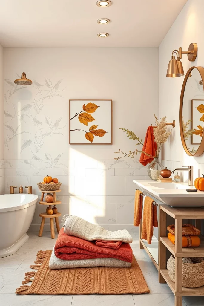 54 Cozy Fall Bathroom Decor Ideas For A Warm And Inviting Autumn Retreat