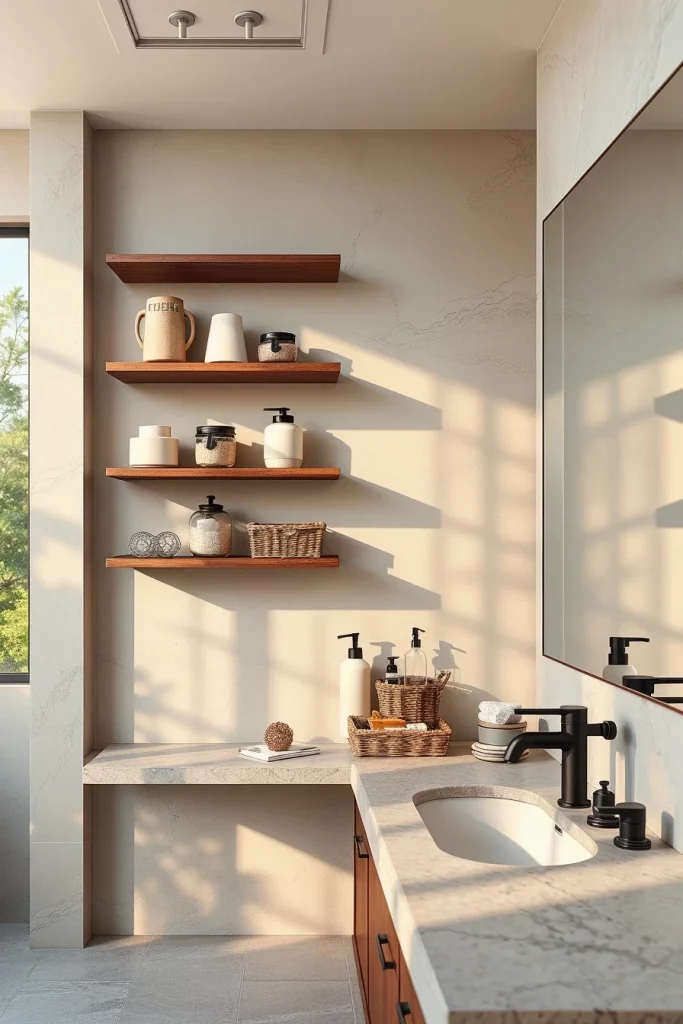 56 Bathroom Shelf Organization And Styling Ideas For A Beautiful And Organized Space