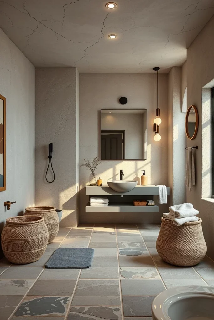 49 Minimalist Bathroom Decor With Texture Ideas For A Stylish Modern Space