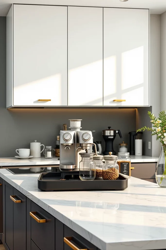 45 Kitchen Coffee Bar Styling Ideas To Create A Beautiful And Functional Coffee Station