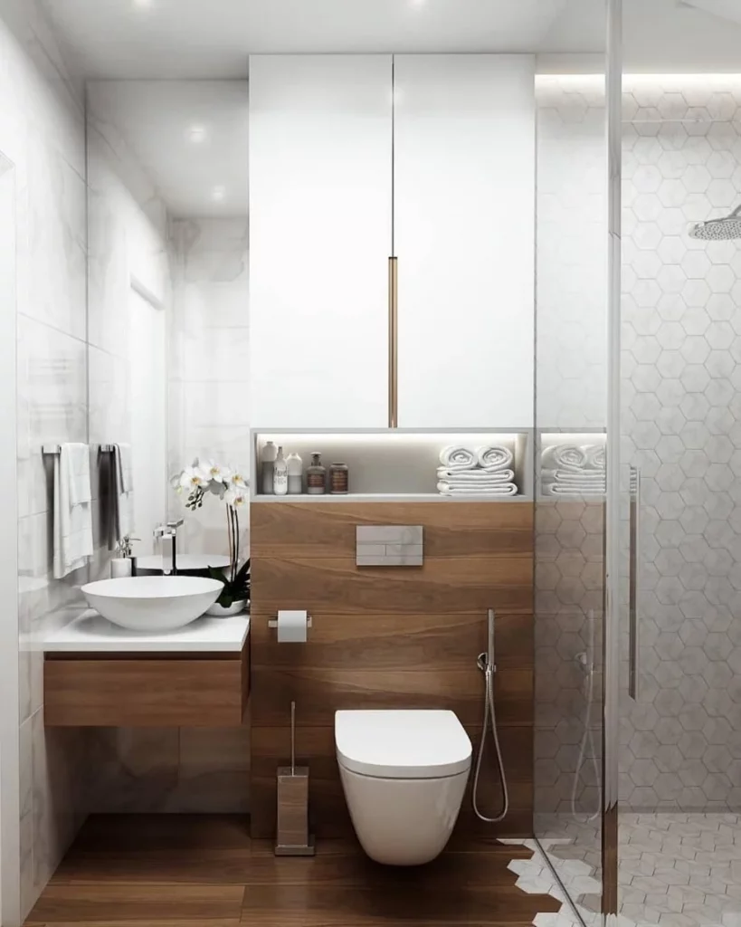 46 Small Bathroom Organization and Storage Solutions for Fall