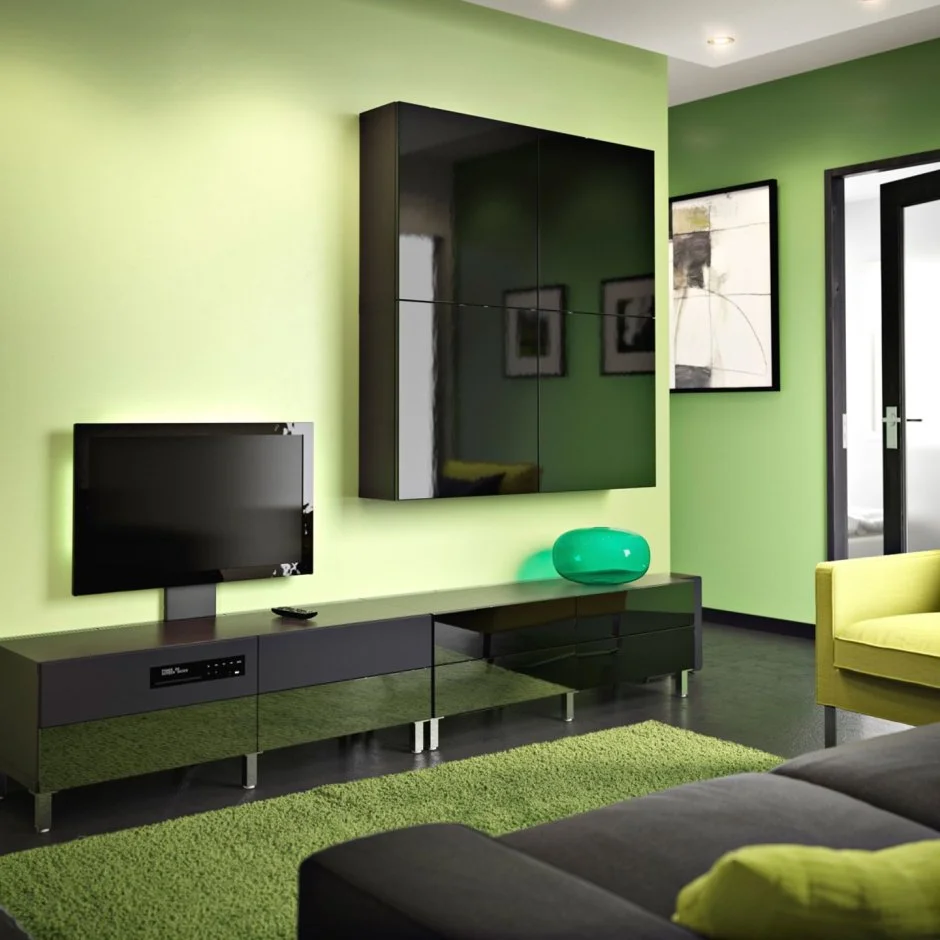 48 Jade Green Living Room for a Cozy Fall Interior