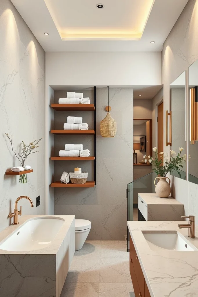 56 Bathroom Shelf Organization And Styling Ideas For A Beautiful And Organized Space