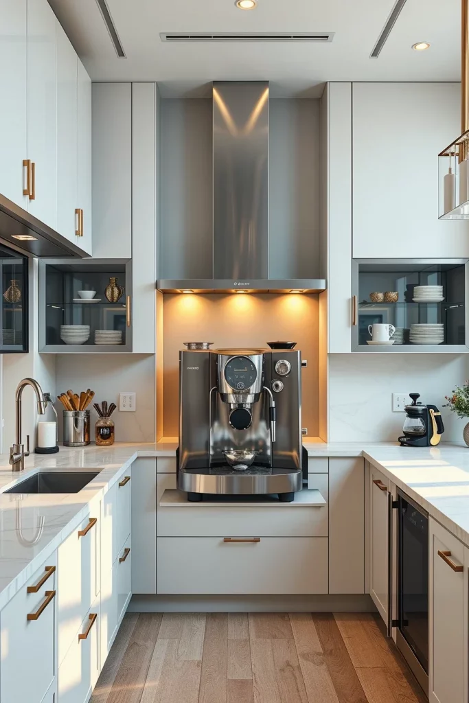 45 Kitchen Coffee Bar Styling Ideas To Create A Beautiful And Functional Coffee Station