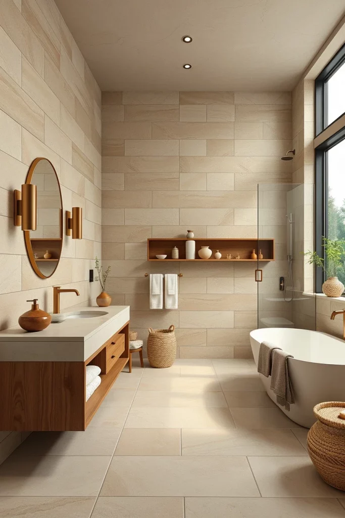 45 Warm Neutral Bathroom Design Inspiration Ideas For A Cozy And Timeless Space