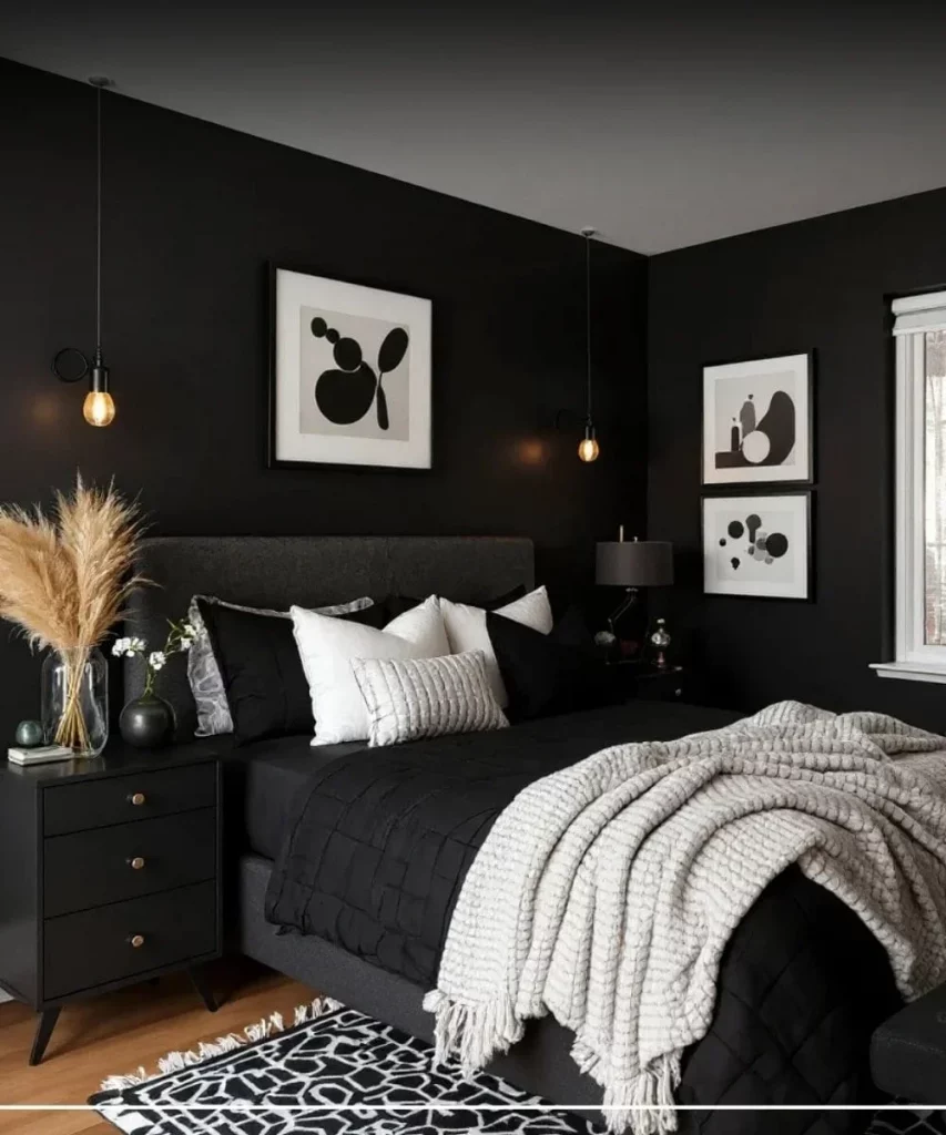 46 Black Accent Bedroom Ideas for a Stylish and Cozy Space