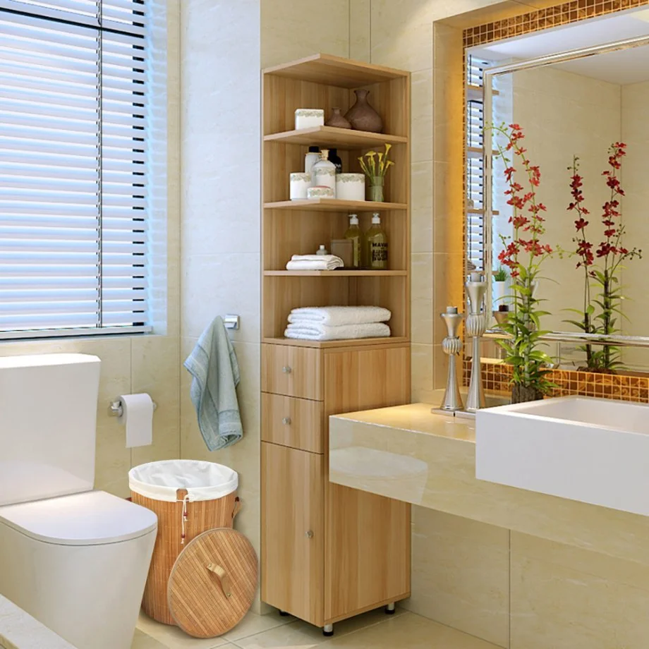 46 Small Bathroom Organization and Storage Solutions for Fall