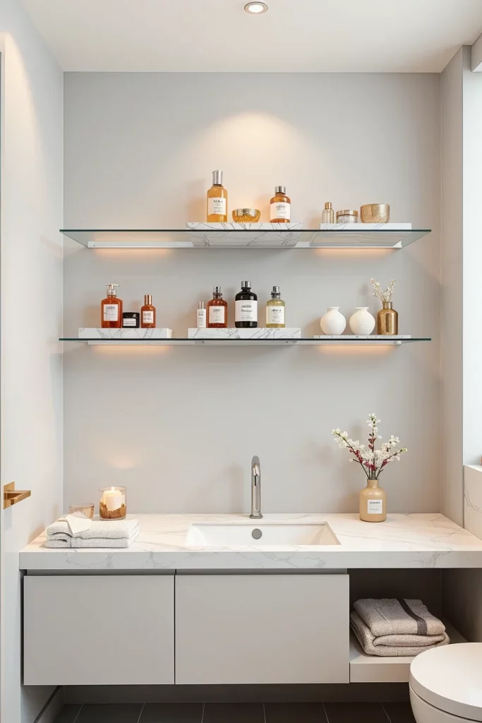 56 Bathroom Shelf Organization And Styling Ideas For A Beautiful And Organized Space