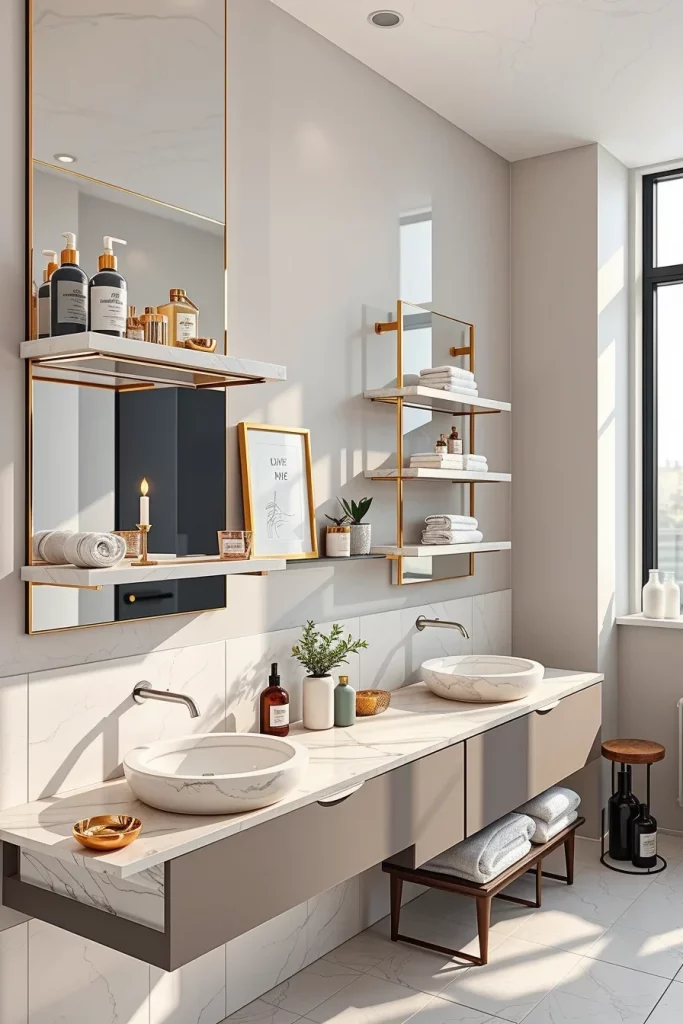 56 Bathroom Shelf Organization And Styling Ideas For A Beautiful And Organized Space