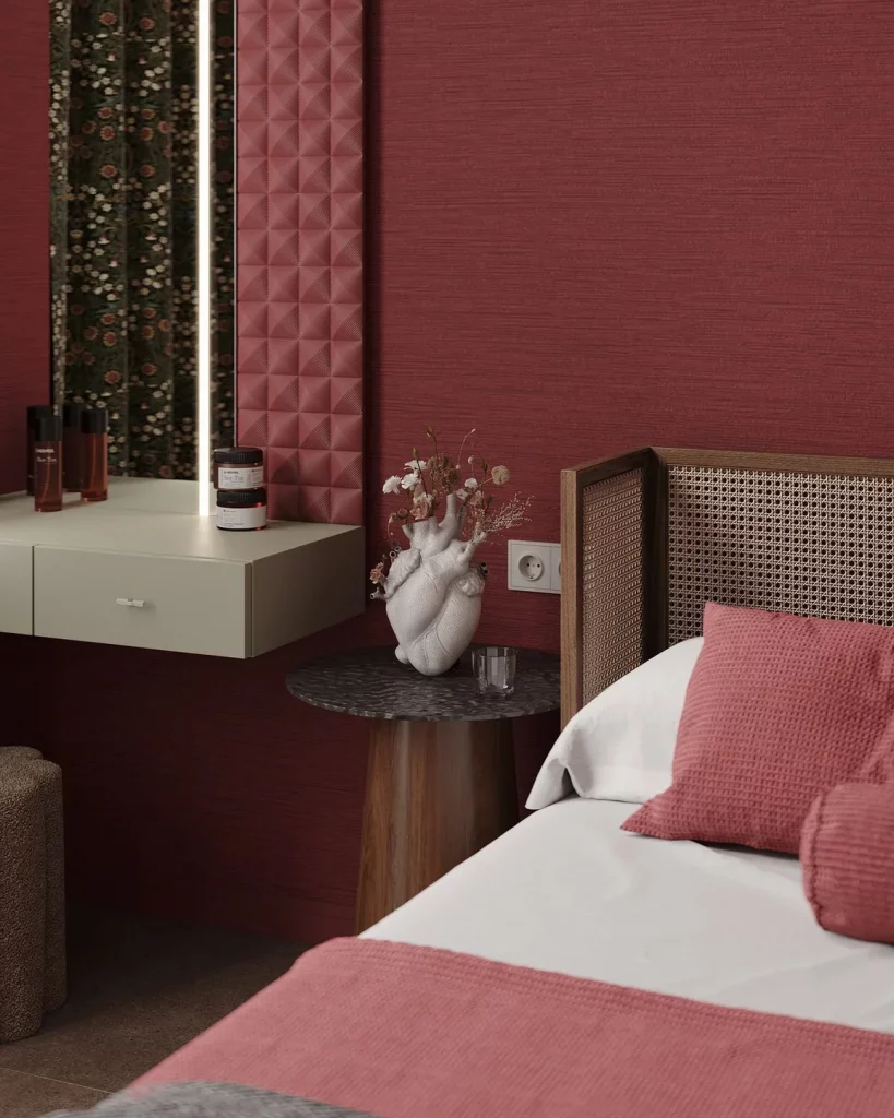46 Cherry Red Fall Bedroom Ideas for a Cozy Seasonal Retreat
