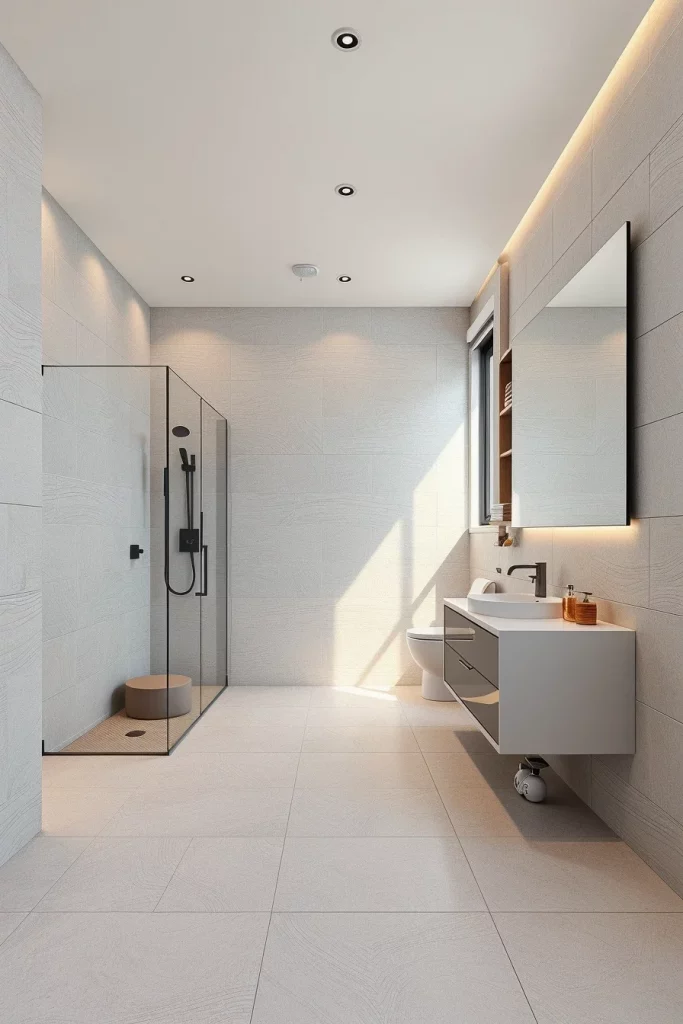 49 Minimalist Bathroom Decor With Texture Ideas For A Stylish Modern Space