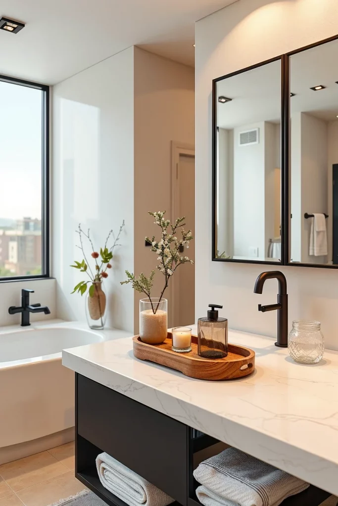 40 Modern Bathroom Countertop Styling Ideas