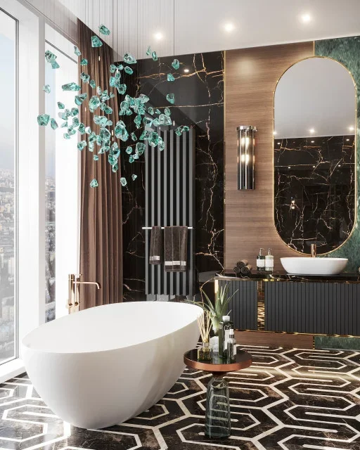 45 Art Deco Bathroom Ideas For A Moody Fall
