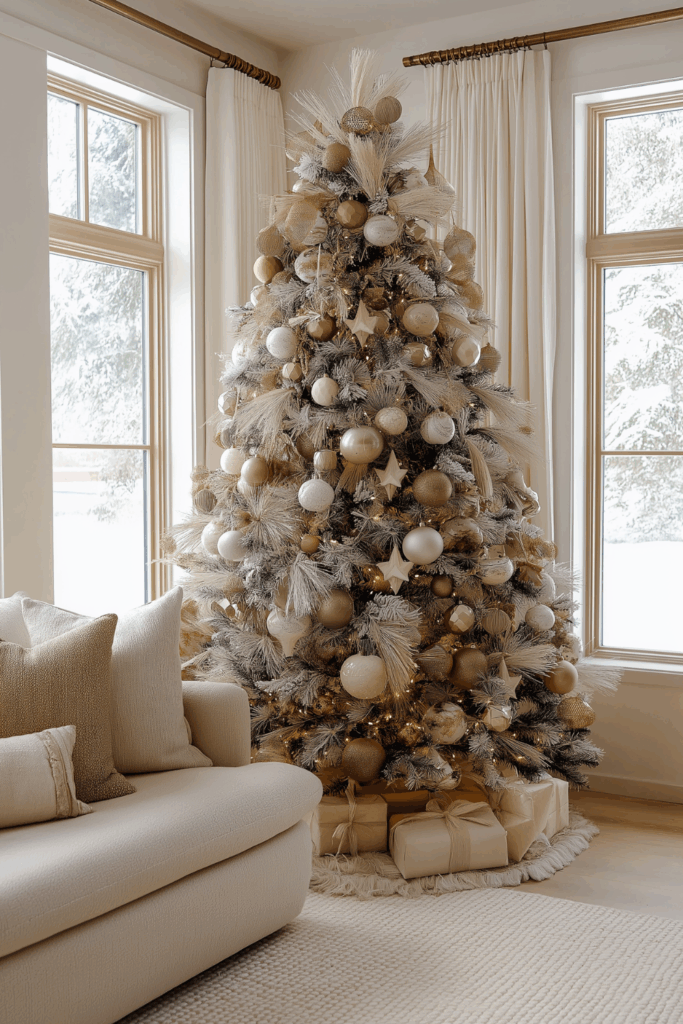 Neutral Christmas Tree Styling: Organic Modern Ideas for a Soft, Cozy Glow | Divine Decor Finds