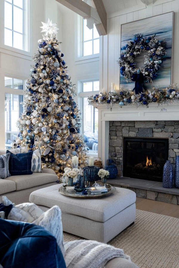 Living Room Visual Idea Living Room Visual Idea — Coastal Christmas Decor