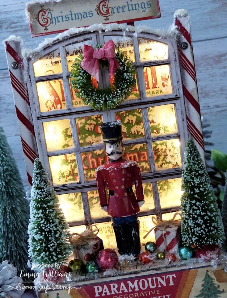 Whimsical Christmas Vignette with Toy Soldier — Whimsical Christmas Decor