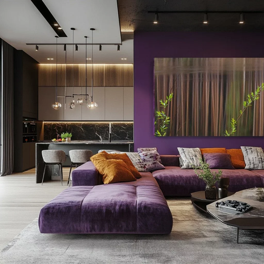 34 Aubergine Living Room Ideas for a Stylish Modern Home