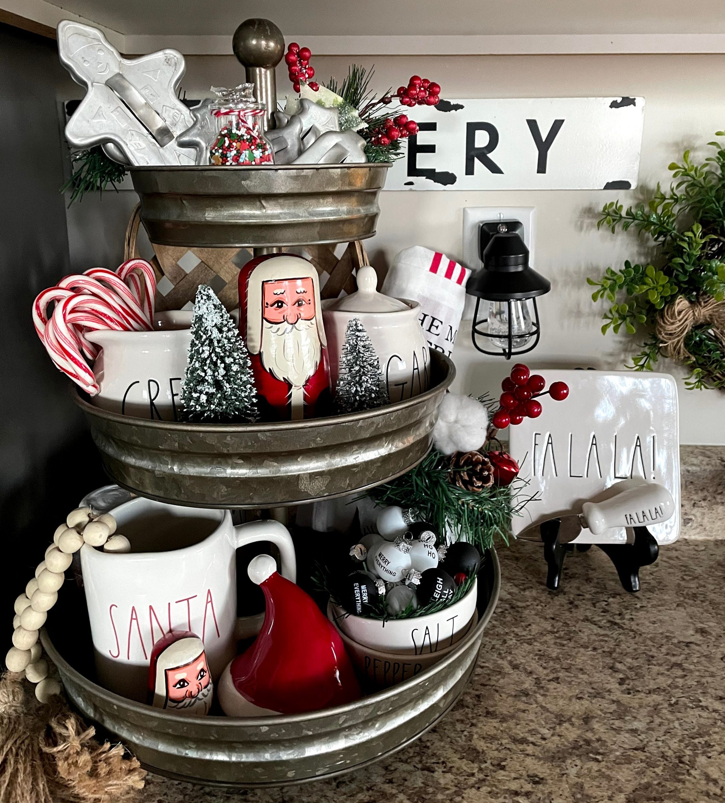 My Christmas Tiered Tray...with Rae Dunn — Mushki Loves