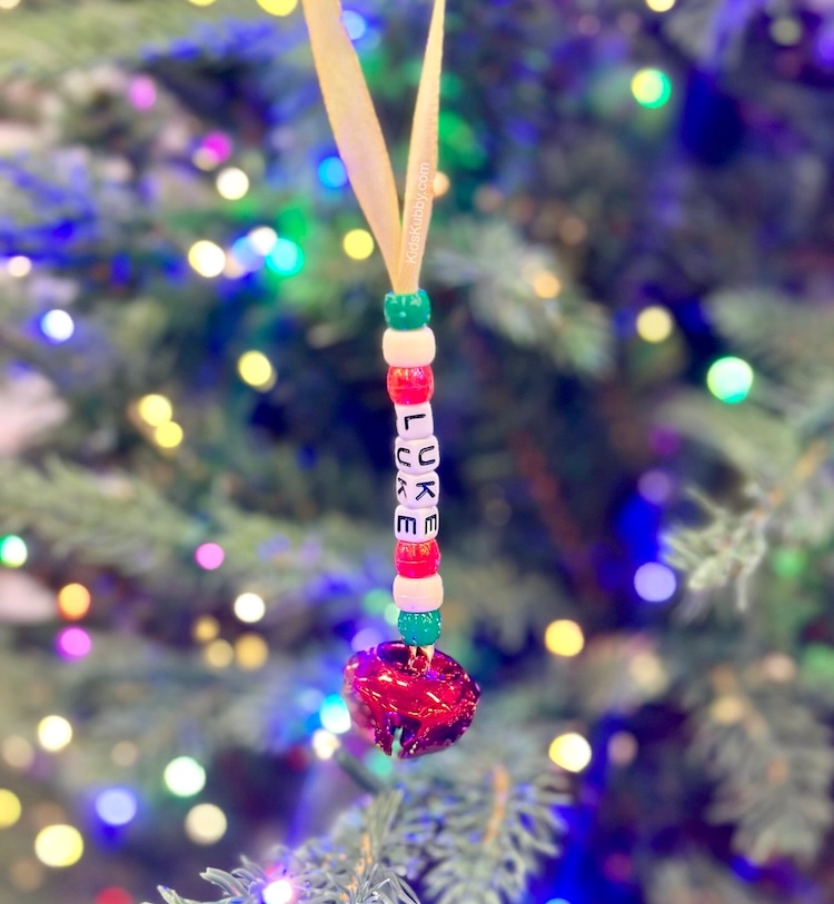 Personalized Beaded Name Ornaments — DIY Christmas Ornaments
