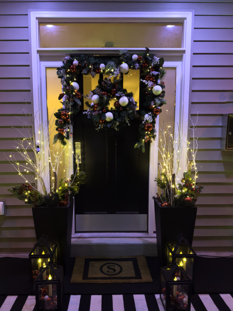 Front Porch Visual Idea Front Porch Visual Idea — Christmas Front Door Decor
