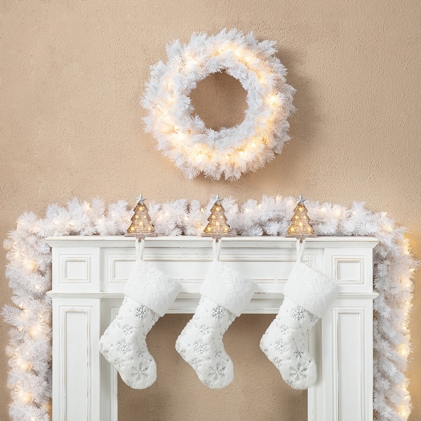 Visual Idea — Christmas Lights in Garland Indoor