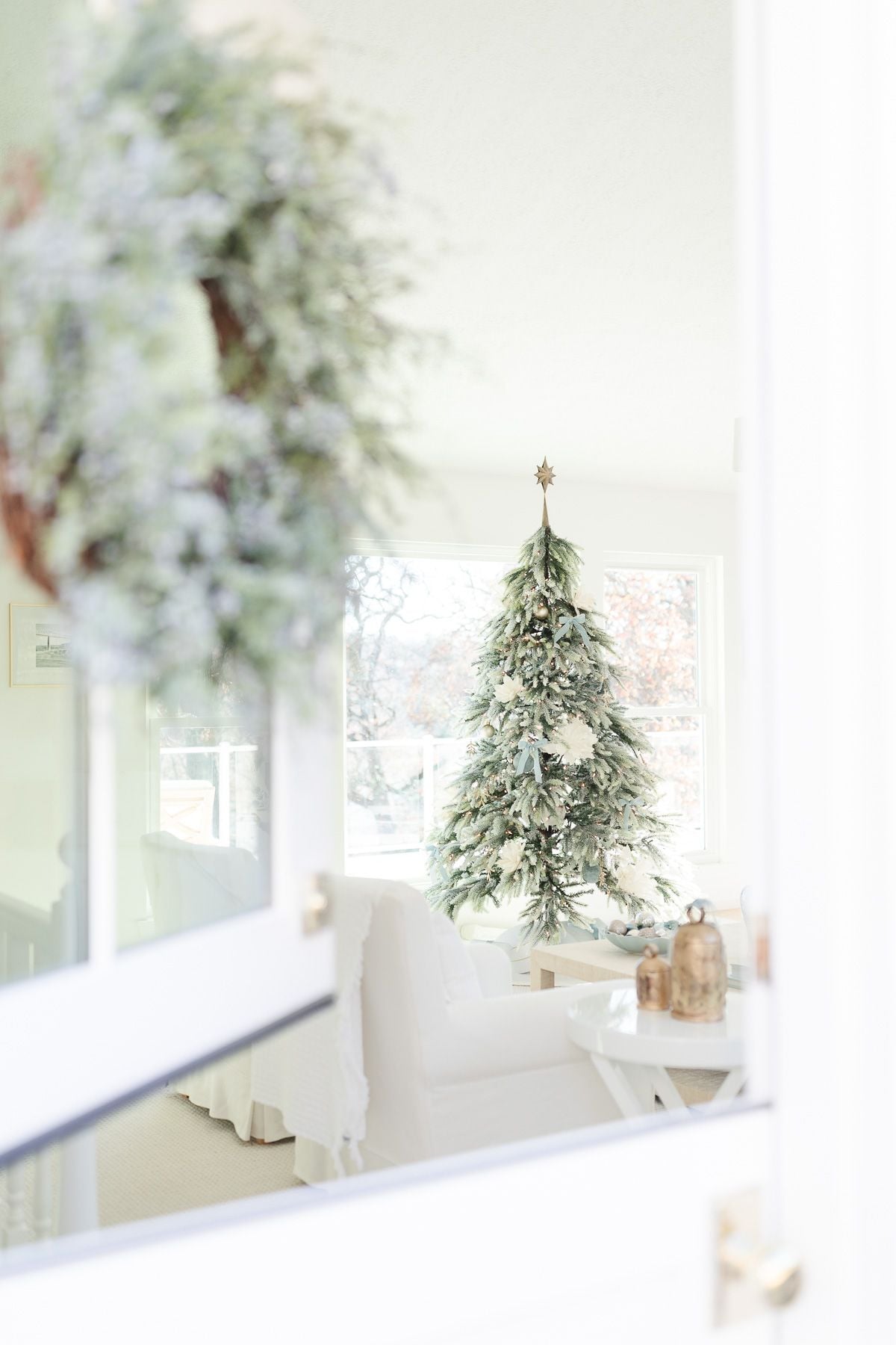 Corner Vignette Visual Idea Corner Vignette Visual Idea — Coastal Christmas Decor