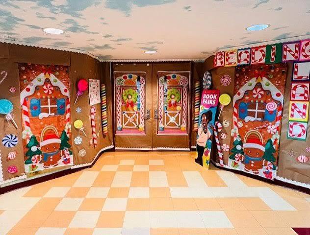 Whimsical Gingerbread Hallway Decor Whimsical Gingerbread Hallway Decor — Christmas Classroom Decor
