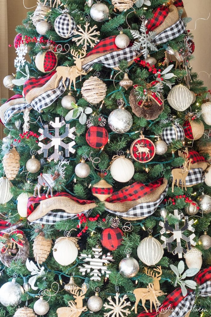 Farmhouse Buffalo Check and Burlap Ribbon Farmhouse Buffalo Check and Burlap Ribbon — Christmas Tree Ribbon