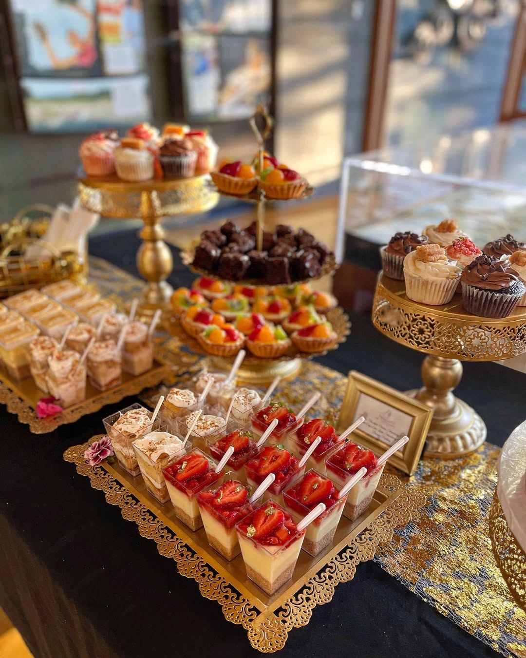 Abundant Tiered Displays: An Elegant Dessert Spread — Christmas Dessert Table