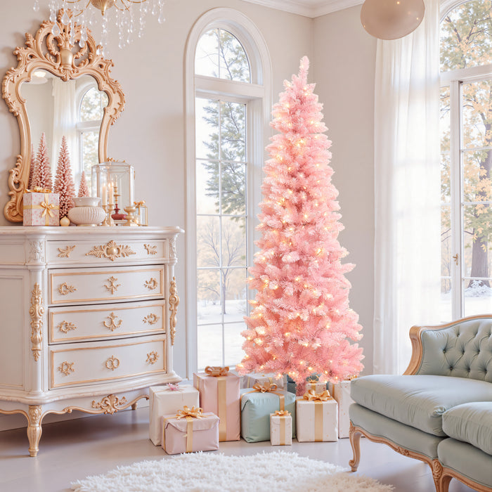 An Elegant Pink Christmas Tree for a Romantic Room — Pink Christmas Decor