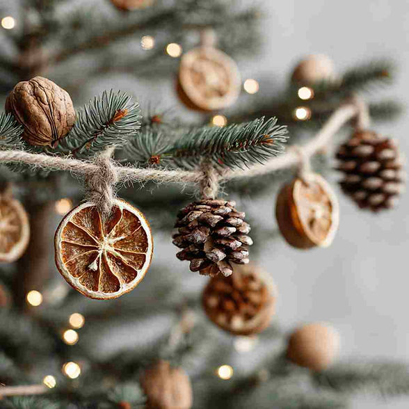 Natural Ornaments: Dried Oranges and Pinecones — DIY Christmas Ornaments