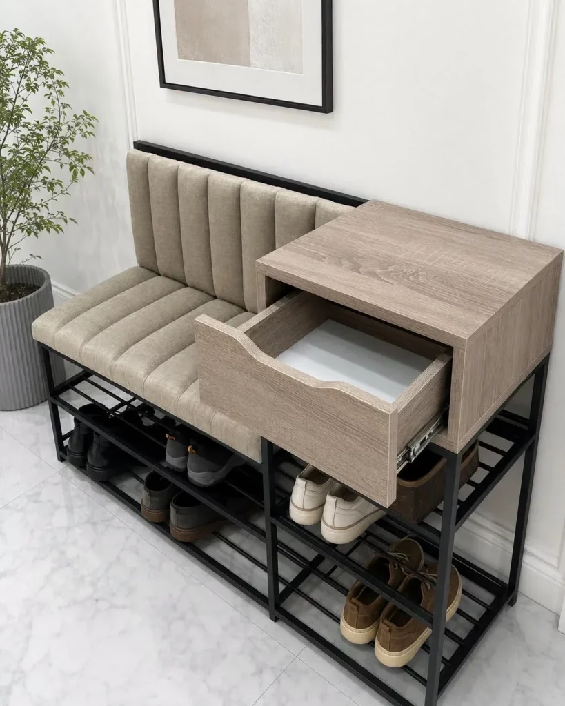 38 Modern Shoe Shelf Ideas to Upgrade Your Entryway