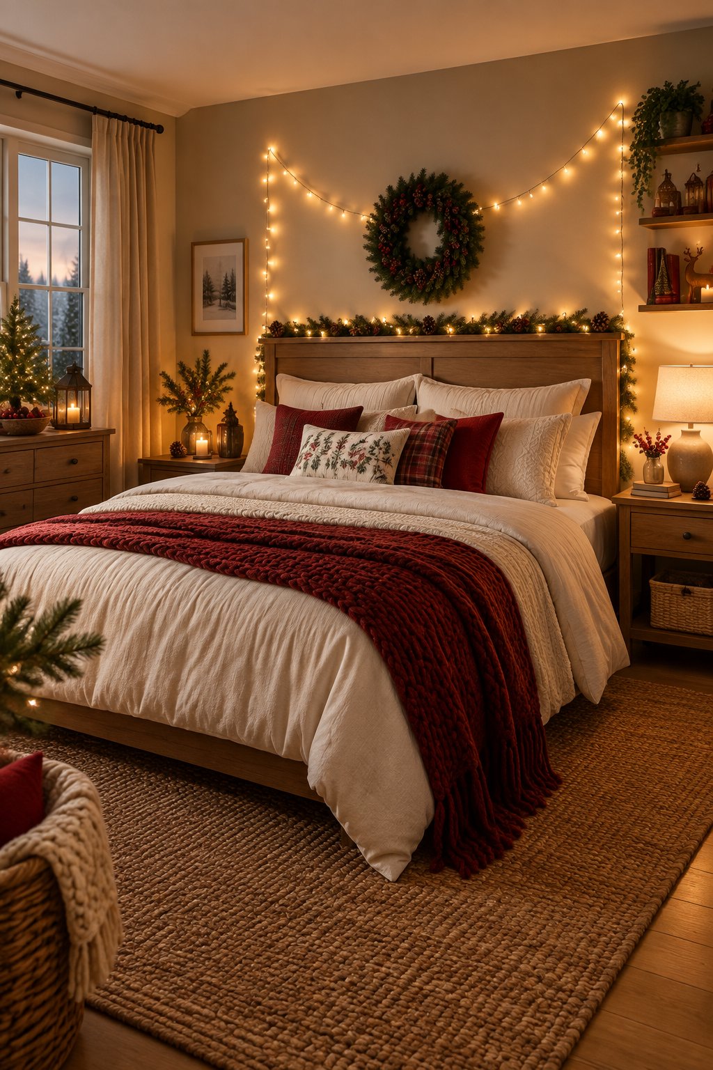 36 Christmas Bedroom Decor Ideas for a Cozy Holiday Retreat
