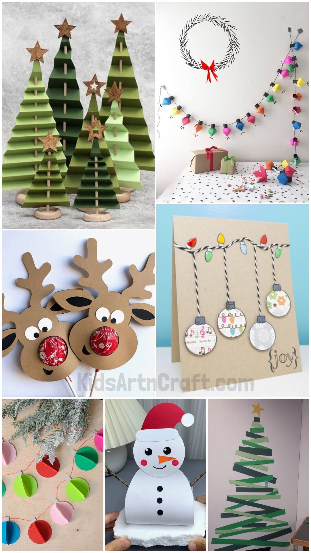 Layered Green Paper Christmas Trees Layered Green Paper Christmas Trees — Christmas Crafts for Kids