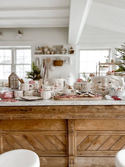 Whimsical Santa-Themed Visual Idea — Christmas Hot Cocoa Bar
